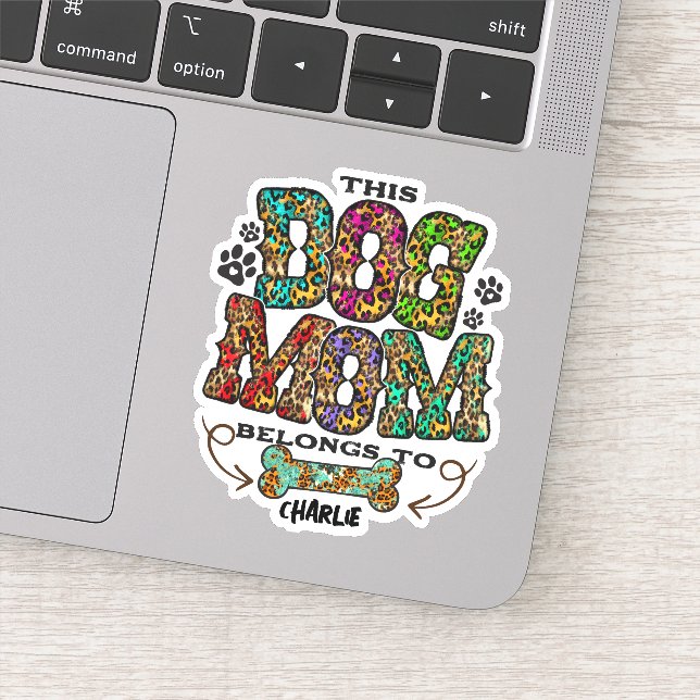 Pegatina Patrón de parches de leopardo occidental Perro Mam (Detalle)