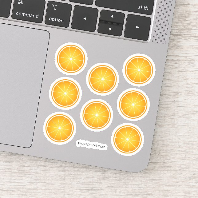 Pegatina Patrón de rodajas de fruta Naranja de Guay Juicy (Detalle)