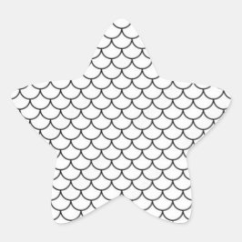 Pegatina "Patrón de vieira en una estrella de mar"