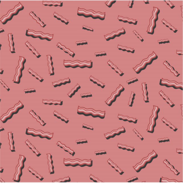 Pegatina Patrón retro divertido del amante de la carne roja (Anverso)