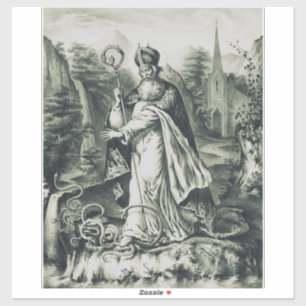 Pegatina Patrona de San Patricio de Irlanda