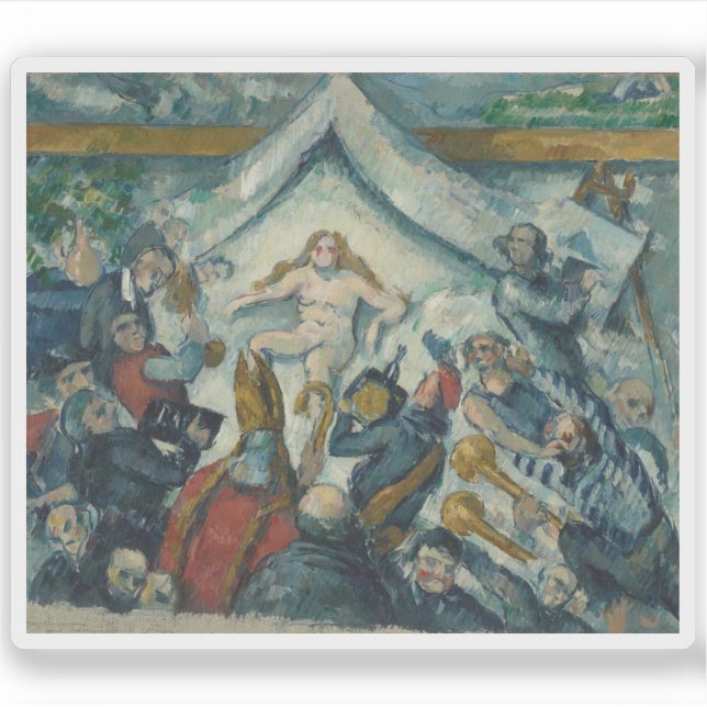 Pegatina Paul Cézanne - La eterna feminina (Anverso)