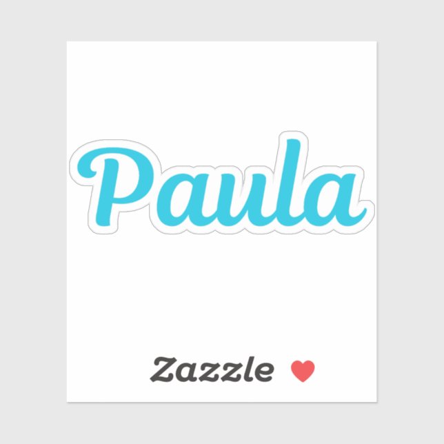 Pegatina Paula (Hoja)