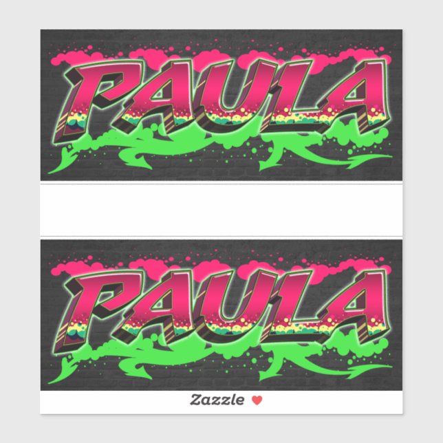 Pegatina Paula Vorname Name Graffiti Aufkleber Sticker (Hoja)
