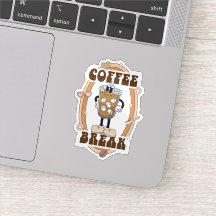 Pausa de Café Retro Groovy