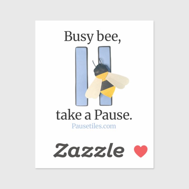 Pegatina Pause Tiles "Busy Bee" App Icon Sticker  (Hoja)