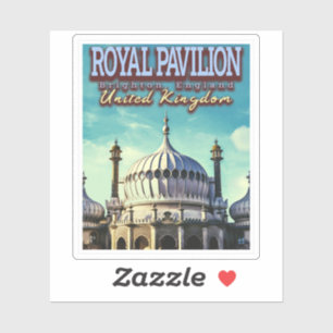 PEGATINA PAVILION REAL - BRIGHTON INGLATERRA - REINO UNIDO