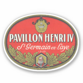 Pegatina Pavillón Enrique IV St Germain en laye