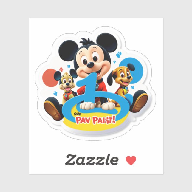 Pegatina Pawsitively 1 Today! (Hoja)