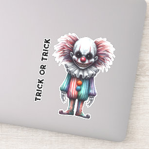 Pegatina Payaso Psycho - Truco o truco - personalizar