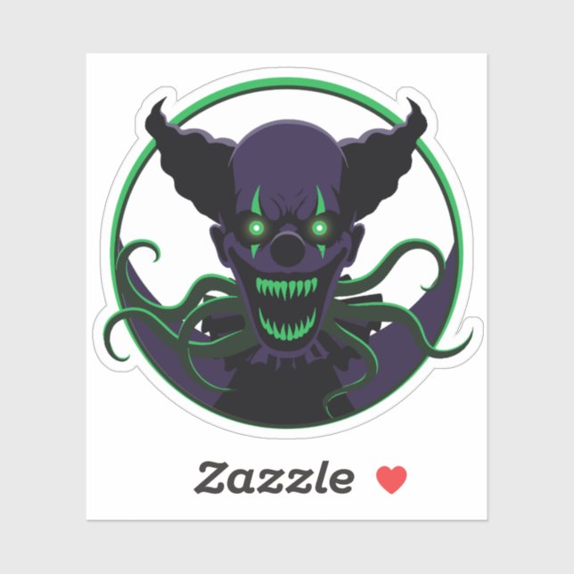 Pegatina Payaso Tentacle (Hoja)