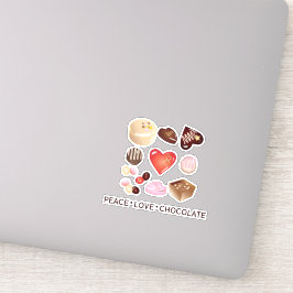 Pegatina Paz personalizada Amor Chocolate Candy Heart