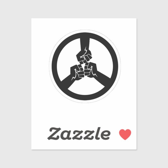 Pegatina Paz por guerra (Hoja)