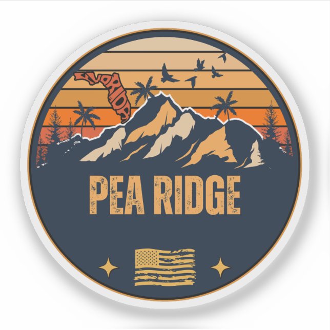 Pegatina Pea Ridge, Florida (Anverso)