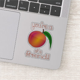 Pegatina Peach of a Friend