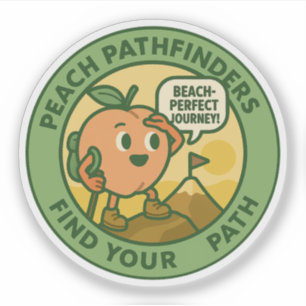 Pegatina Peach Pathfinders Encuentra tu camino