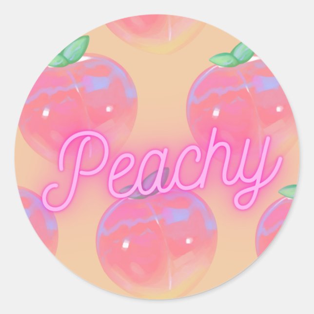 pegatina "Peachy" (Anverso)