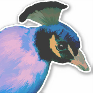 Pegatina Peacock Vinyl