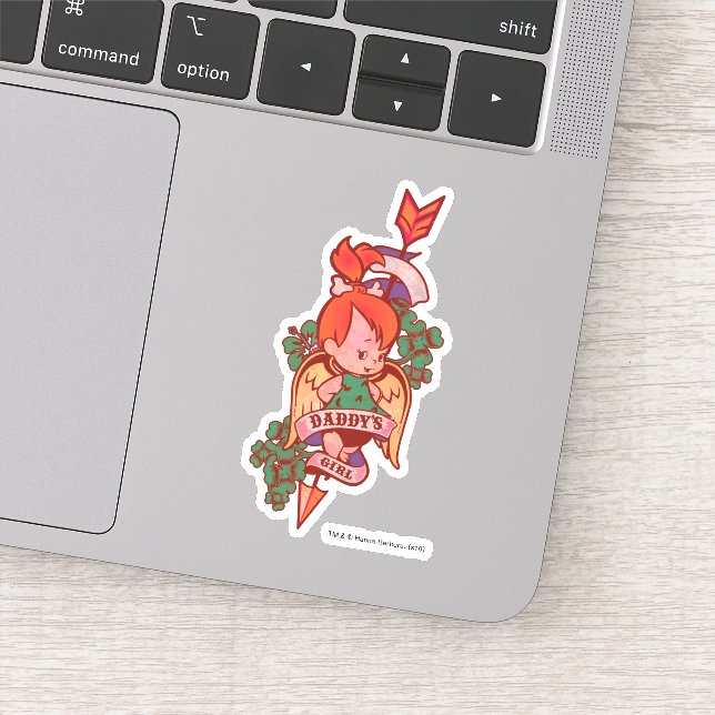 Pegatina PEBBLES™ Chica de papá (Detalle)