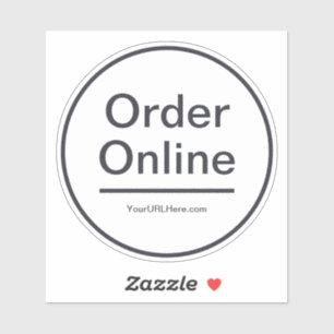 Pegatina Pedidos en línea - Decal de ventana