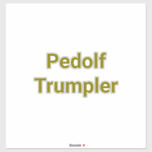Pegatina Pedolf Trumpler Hankamer Artjunkhaus Arte de Cómic