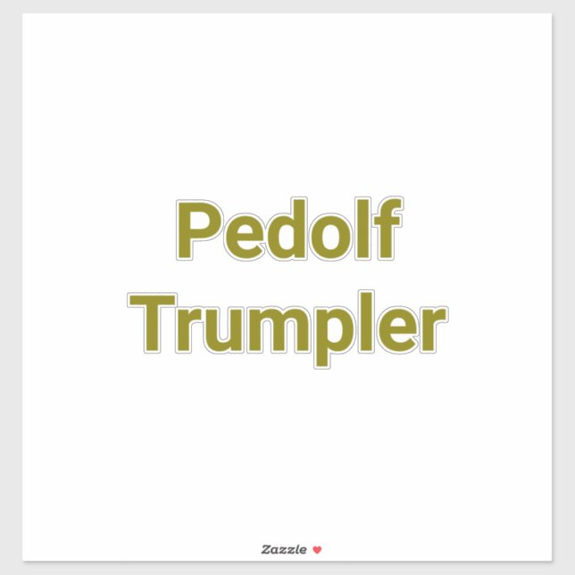 Pegatina Pedolf Trumpler Hankamer Artjunkhaus Arte de Cómic (Hoja)