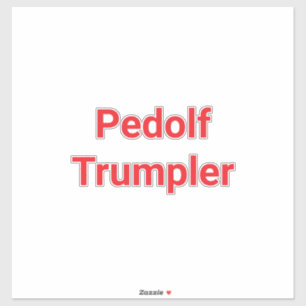 Pegatina Pedolf Trumpler Hankamer Artjunkhaus Arte de Cómic