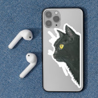 Peeking Black Cat Kitty Face