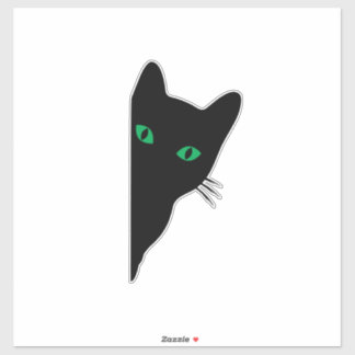Pegatina Peeking-Cat-Silhouette-Decal-Laptop-Auto-Laptop