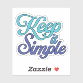 Pegatina Pega Keep It Simple (Azul)