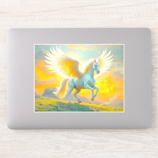 Pegatina Pegasus Bridging the Earth and Sky Sticker (Ordenador)