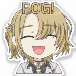 Pegatina ¡Pegatina Chibi Pog! - Arte de fan de Luca Kaneshi
