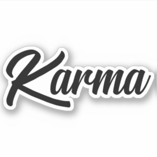 Pegatina ¡¡¡Pegatina clásico con el logotipo de Karma!!