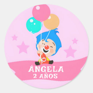 Pegatina | Pegatina Payasito Plim Plim,