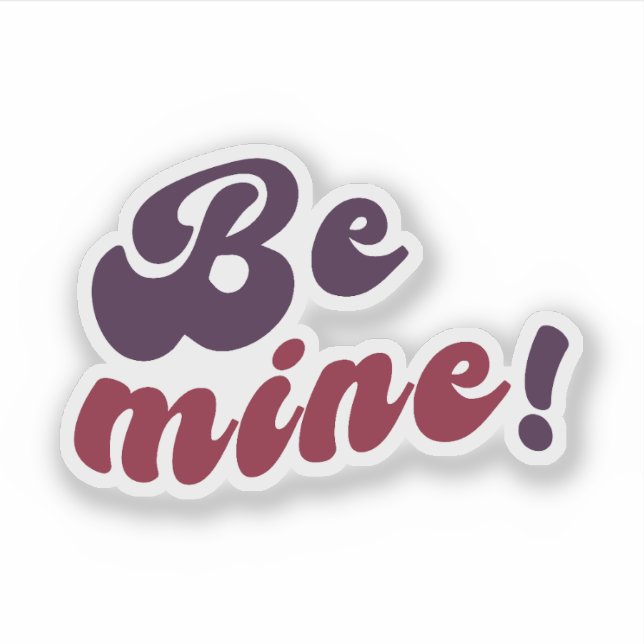 Pegatina ¡pegatina Sé Mío! (Anverso)