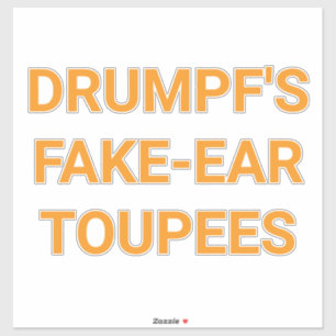 Pegatina PEINETAS FALSAS PARA OREJA DE DRUMPF Hankamer Artj