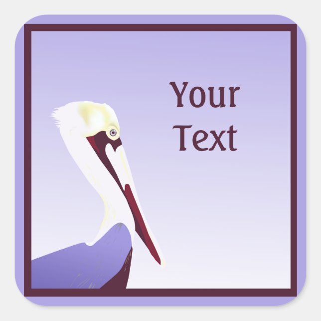 Pegatina Pelican Personalizado (Anverso)