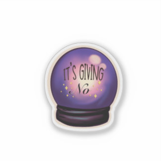 Pegatina Pelota de Cristal Sassy que No Da Sticker