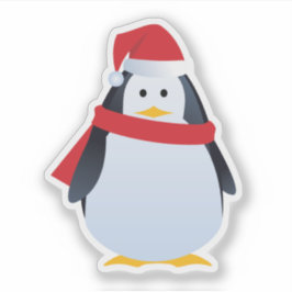 Pegatina Penguin, Navidades divertidos