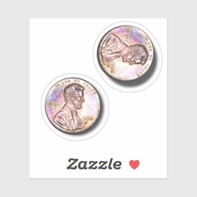 Pegatina Peninos de dos centavos (Hoja)