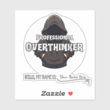 Pensador Excesivo Profesional Nombre Personalizado