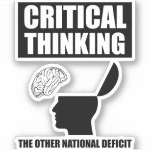 Pegatina Pensamiento Crítico Del Otro Déficit Nacional
