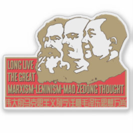 Pegatina Pensamiento del marxismo-leninismo-Mao Zedong