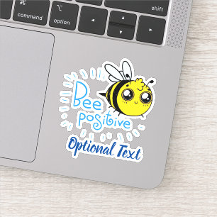 Pegatina Pensamiento positivo de abeja positiva