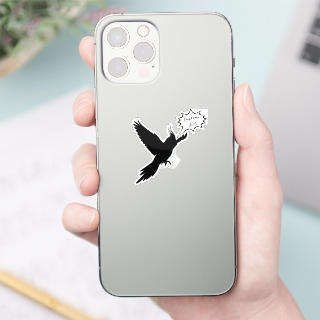 Pegatina Pensamientos de vuelo: Laptop Cockatiel personaliz (Teléfono)