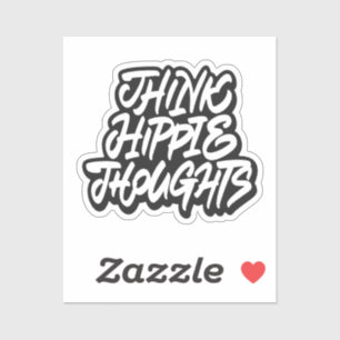 Pegatina Pensamientos hippie