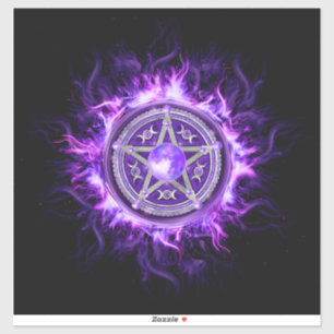 Pegatina Pentagram morado