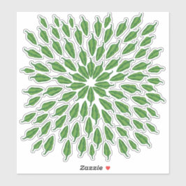 Pegatina Peppers verdes