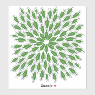 Pegatina Peppers verdes