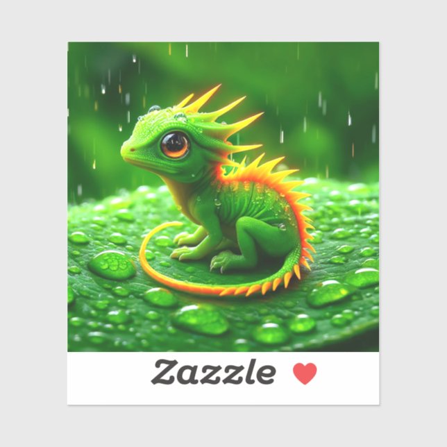 Pegatina Pequeña Criatura (Hoja)